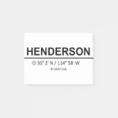 Henderson Coordinaten - Henderson Coordinates Post-it® Notes (Voorkant)