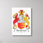 Henderson Family Crest Canvas Afdruk (Voorkant)