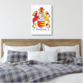 Henderson Family Crest Canvas Afdruk (Insitu (Slaapkamer))