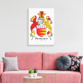 Henderson Family Crest Canvas Afdruk (Insitu (Woonkamer))