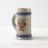 Henderson Family Crest Coat of Arms Bierpul (Voorkant links)