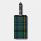 Henderson Green Tartan Pset Bagagelabel (Achterkant verticaal)