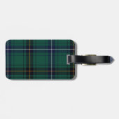 Henderson Green Tartan Pset Bagagelabel (Achterkant horizontaal)