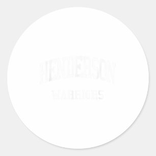 Henderson High School heeft West Chester Pa Retro Ronde Sticker