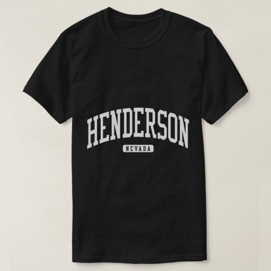 Henderson Nevada NV College University Style T-Shi T-shirt (Design voorkant)