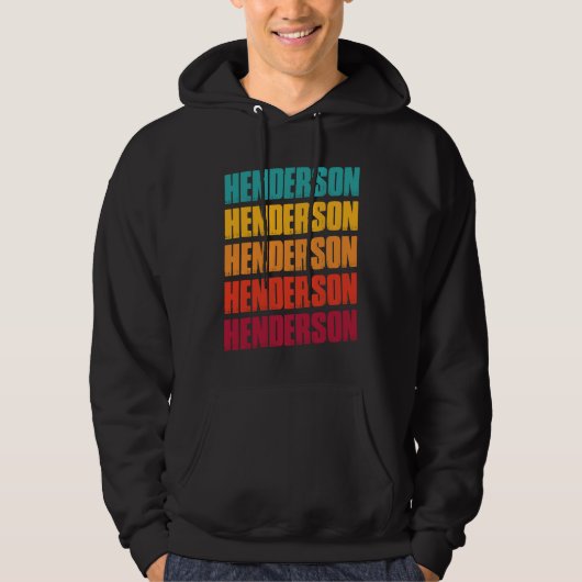 Henderson Nevada Souvenir  Retro Vintage Henderson Hoodie (Voorkant)