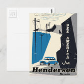 Henderson Nevada Verenigde Staten reisposter Briefkaart (Voorkant / Achterkant)