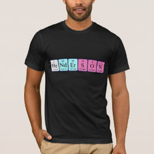 Henderson periodiek tabelnaam shirt