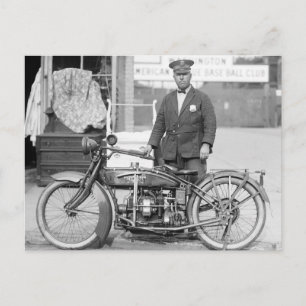 Henderson Police Motorcycle, 1922 Briefkaart
