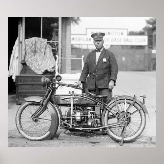 Henderson Police Motorcycle, 1922 Poster (Voorkant)