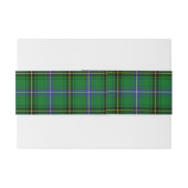 Henderson Schotse Tartan Belly Band Uitnodigingen Wikkel (Achterkant Voorbeeld)