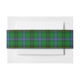 Henderson Schotse Tartan Belly Band Uitnodigingen Wikkel