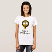 Henderson scottish crest en tartan clan name t-shirt (Voorkant volledig)