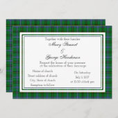 Henderson Scottish Wedding Invitation Kaart (Voorkant / Achterkant)