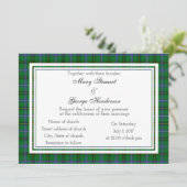 Henderson Scottish Wedding Invitation Kaart (Staand voorkant)