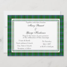 Henderson Scottish Wedding Invitation