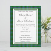 Henderson Scottish Wedding Invitation Kaart (Staand voorkant)