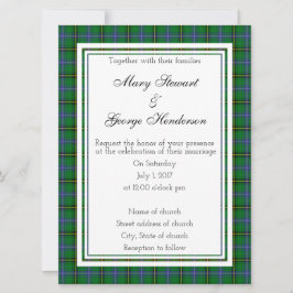 Henderson Scottish Wedding Invitation Kaart