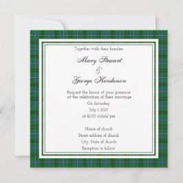 Henderson Scottish Wedding Square Uitnodiging