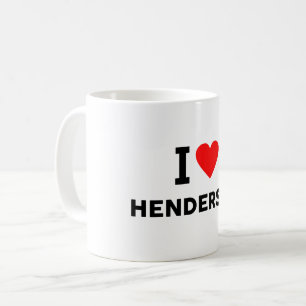 Henderson stad Verenigde Staten Amerika USA liefde Koffiemok