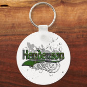 Henderson Tartan Grunge Sleutelhanger (Voorkant)