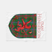 Henderson Tartan Scottish Plaid Lion Rampant Fleece Deken (Voorkant (Horizontaal))