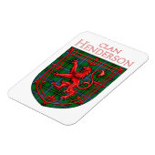 Henderson Tartan Scottish Play Lion Rampant Magneet (Linkerzijde)