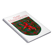 Henderson Tartan Scottish Play Lion Rampant Notitieboek (Rechterzijde)