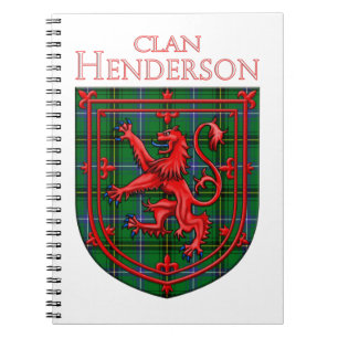 Henderson Tartan Scottish Play Lion Rampant Notitieboek