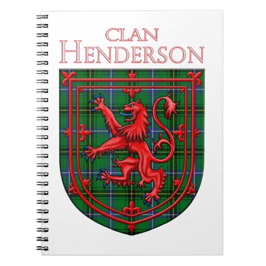 Henderson Tartan Scottish Play Lion Rampant Notitieboek (Voorkant)