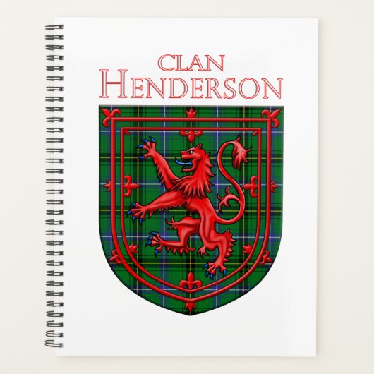Henderson Tartan Scottish Play Lion Rampant Planner (Voorkant)