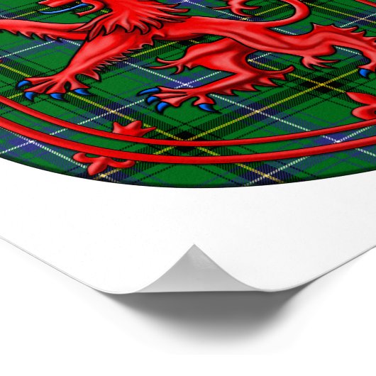 Henderson Tartan Scottish Play Lion Rampant Poster (Hoek)