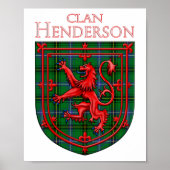 Henderson Tartan Scottish Play Lion Rampant Poster (Voorkant)