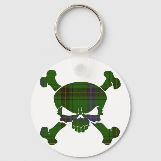 Henderson Tartan Skull No Banner Sleutelhanger (Voorkant)