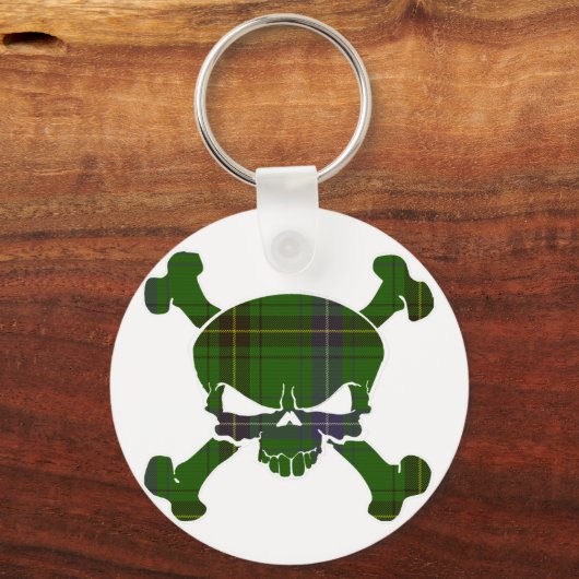 Henderson Tartan Skull No Banner Sleutelhanger (Voorkant)