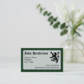 Henderson Tartan Visitekaartje (Staand voorkant)