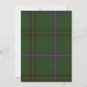 Henderson Tartan Wedding Invitation Kaart (Achterkant)