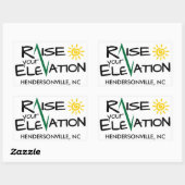 Hendersonvile Verhoog uw hoogte rechthoek winkel Rechthoekige Sticker (Vel)