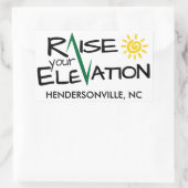 Hendersonvile Verhoog uw hoogte rechthoek winkel Rechthoekige Sticker (Tas)
