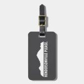 Hendersonville North Carolina alstublieft Bagagelabel (Voorkant verticaal)