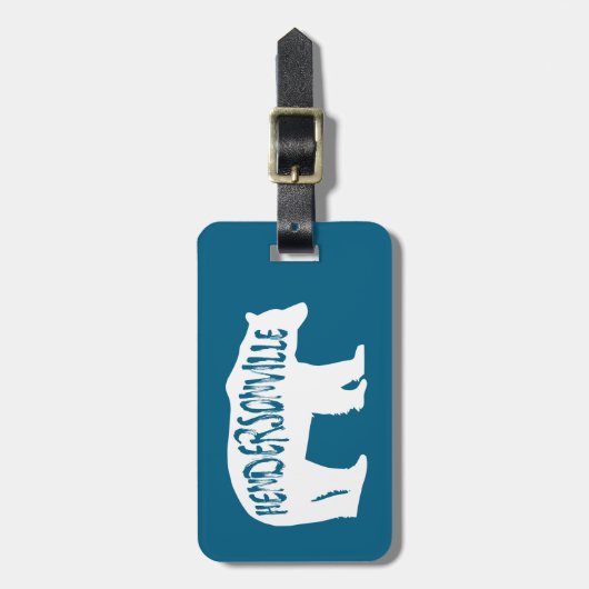 Hendersonville North Carolina Beer Bagagelabel (Voorkant verticaal)