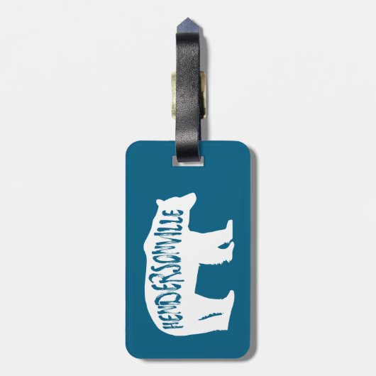 Hendersonville North Carolina Beer Bagagelabel (Achterkant verticaal)