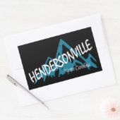 Hendersonville North Carolina Bergen Rechthoekige Sticker (Envelop)