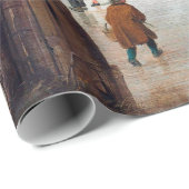 Hendrick Avercamp Ice Skatea vlakbij een dorp Cadeaupapier (Rol Hoek)