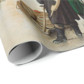 Hendrick Avercamp Joeit de ijskast nabij een stad Cadeaupapier (Rol Hoek)