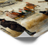 Hendrick Avercamp Winter Scene op een bevroren kan Poster (Hoek)