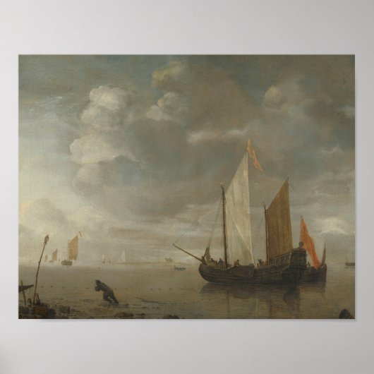 Hendrick Dubbels - Calm Zee Poster (Voorkant)