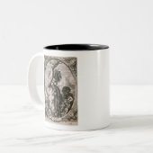 Hendrick Goltzius Bacchus God of Wine Tweekleurige Koffiemok (Voorkant links)