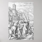Hendrick Goltzius Christus die het kruis draagt Poster (Voorkant)