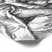 Hendrick Goltzius Christus die het kruis draagt Poster (Hoek)